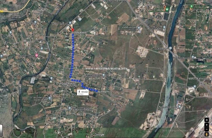 For sale, plot of land 1.500m2, Donji Kokoti, Podgorica 